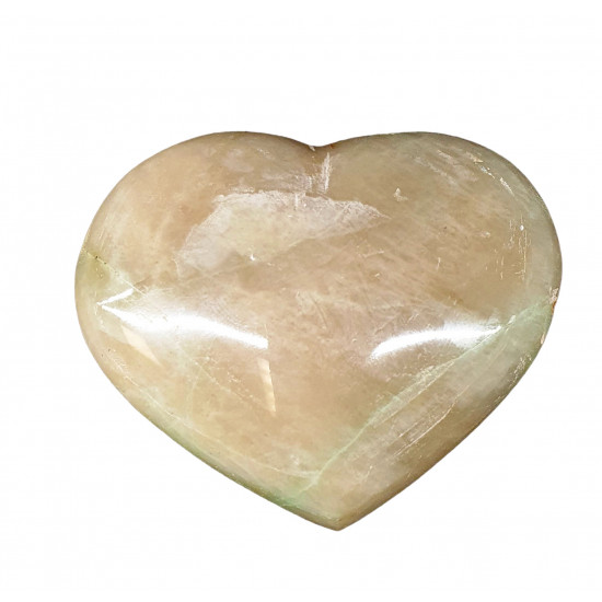 Green moonstone garnierite heart