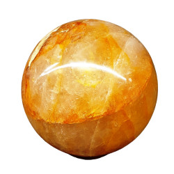 yellow hematoid quartz sphere