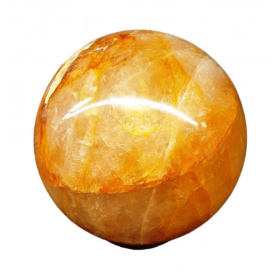 yellow hematoid quartz sphere