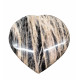 Black moonstone heart