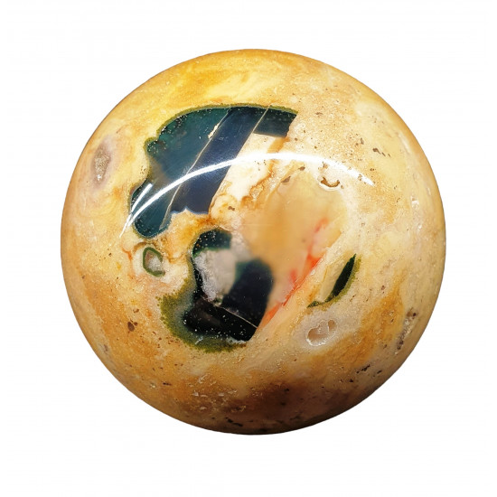 Agatized jasper sphere