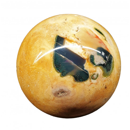Agatized jasper sphere