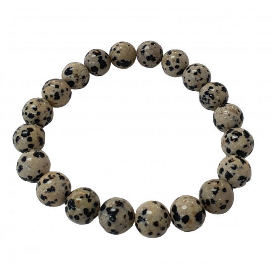 Dalmatian Jasper Bracelet 10mm