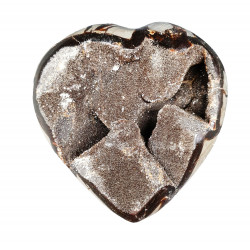 black septarian heart