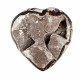 black septarian heart