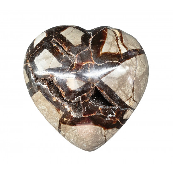 black septarian heart