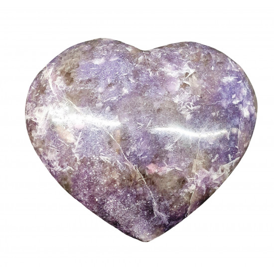 Lepidolite Heart