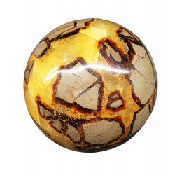 yellow septarian sphere