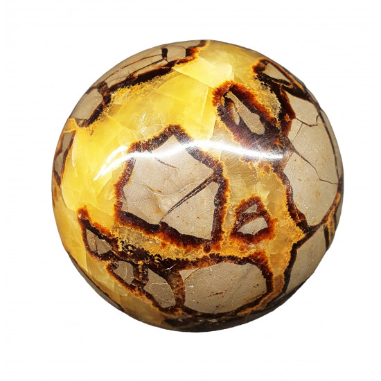 yellow septarian sphere