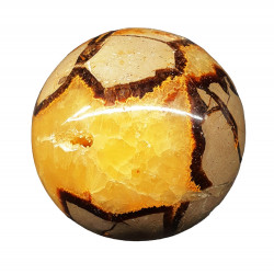 yellow septarian sphere