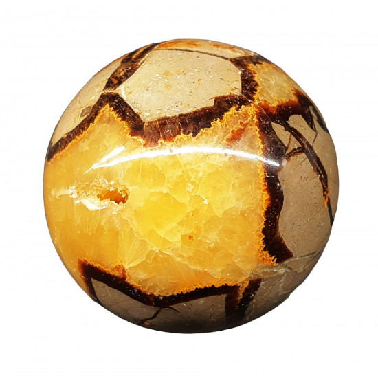 yellow septarian sphere
