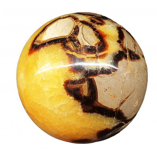 yellow septarian sphere