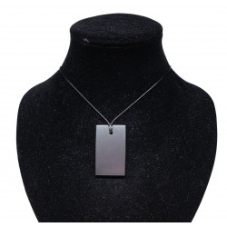 shungite necklace rectangular