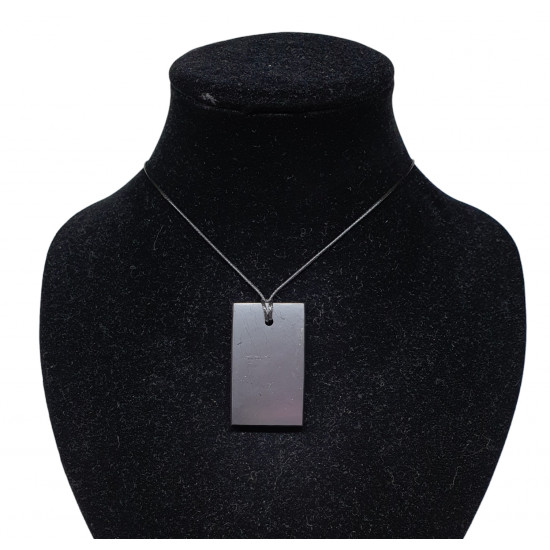 shungite necklace rectangular