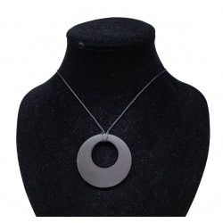 shungite necklace double round