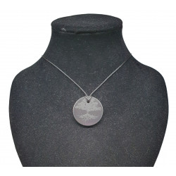 shungite necklace round tree of life
