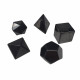 shungite platonic solids (5 elements), 3 cm