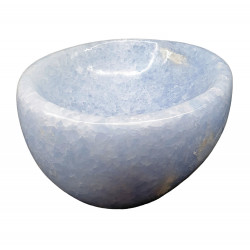 blue calcite bowl