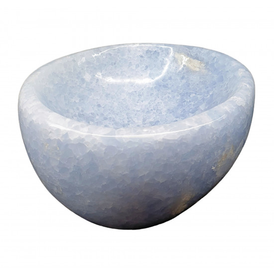 blue calcite bowl