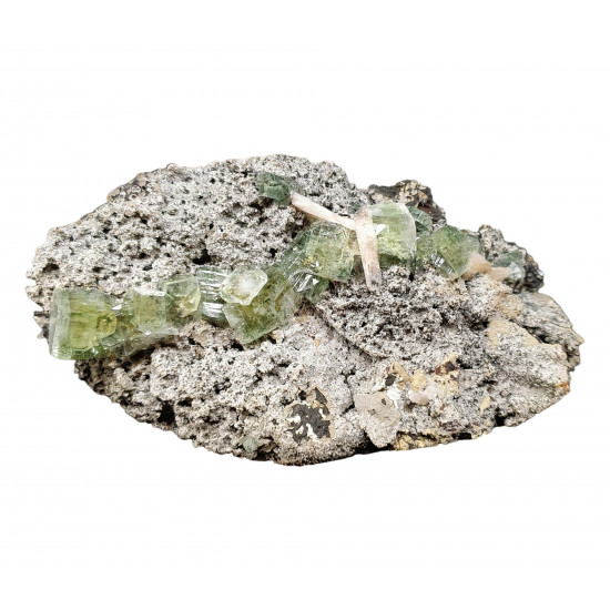 green apophyllite and stilbite