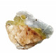 fluorite ball and calcite on quartz