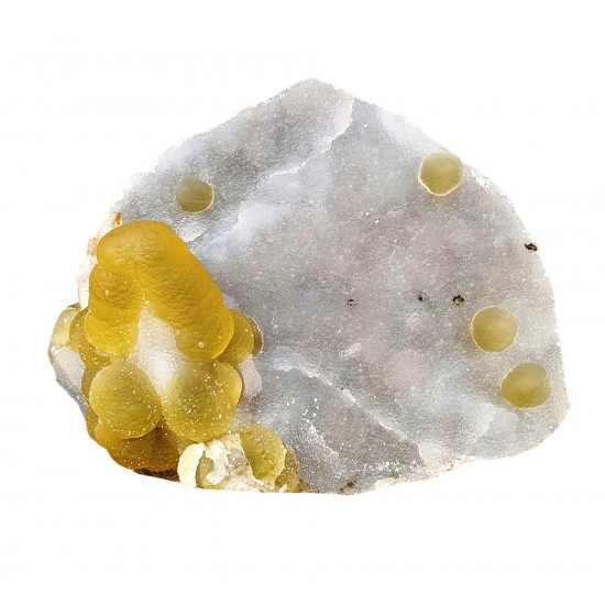 fluorite ball on quartz