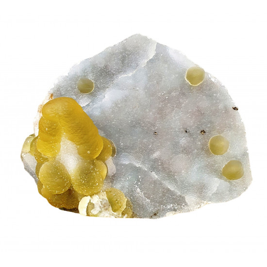 fluorite ball on quartz