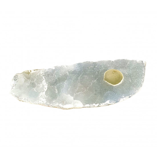 fluorite ball on quartz