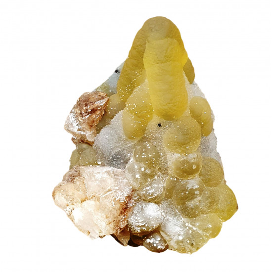 fluorite ball on quartz