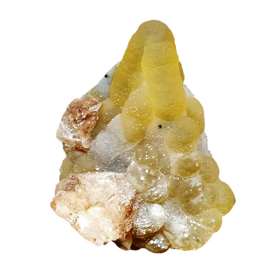 fluorite ball on quartz
