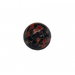 Bead red snowflake jasper 8mm