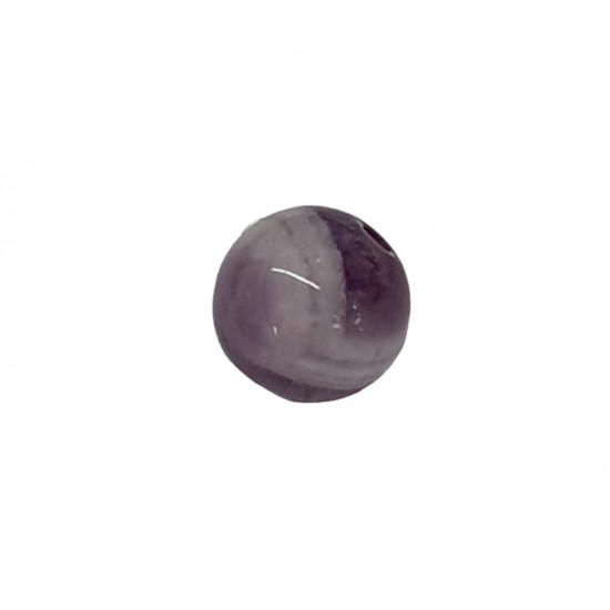 bead chevron amethyst 6mm