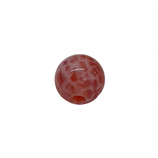 perle agate de feu 6mm