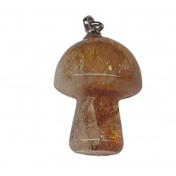 pendant citrine mushroom Sterling Silver