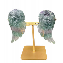 ailes d'ange en fluorine arc en ciel