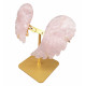 ailes d'ange en quartz rose