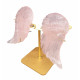 ailes d'ange en quartz rose