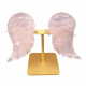 ailes d'ange en quartz rose