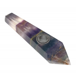rainbow fluorite pipe