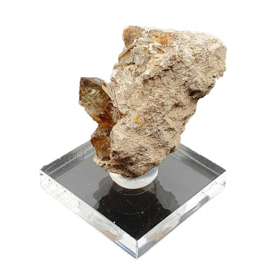 quartz with petroleum inclusion (UV reactive)
