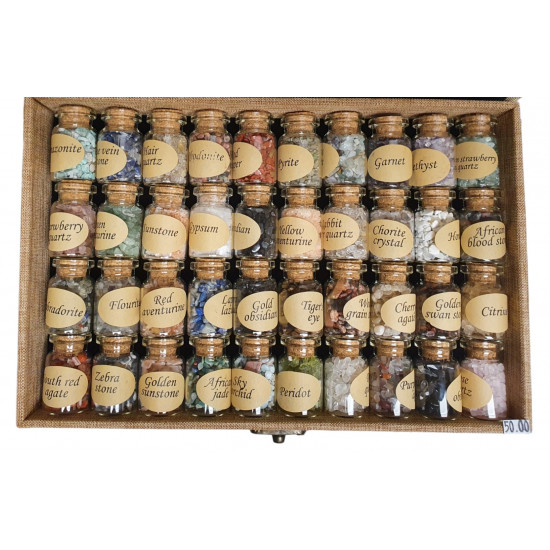 Set of 40 minerals