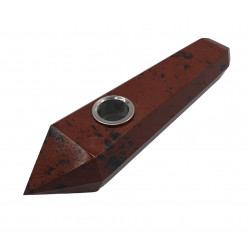 mahogany obsidian pipe