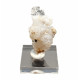 Hyalite opal on chalcedony