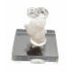 Hyalite opal on chalcedony