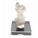 Hyalite opal on chalcedony