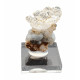Hyalite opal on chalcedony