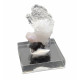 Hyalite opal on chalcedony