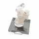 Hyalite opal on chalcedony