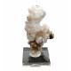 Hyalite opal on chalcedony