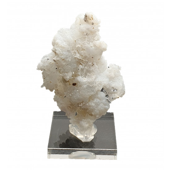 Hyalite opal on chalcedony